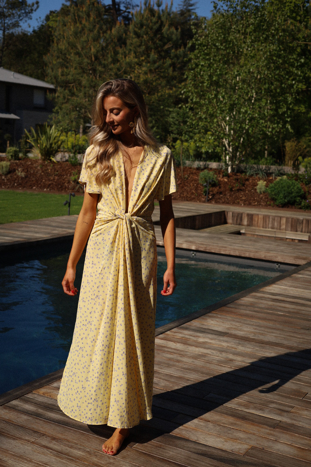 Capucine jaune - Robe fleurie