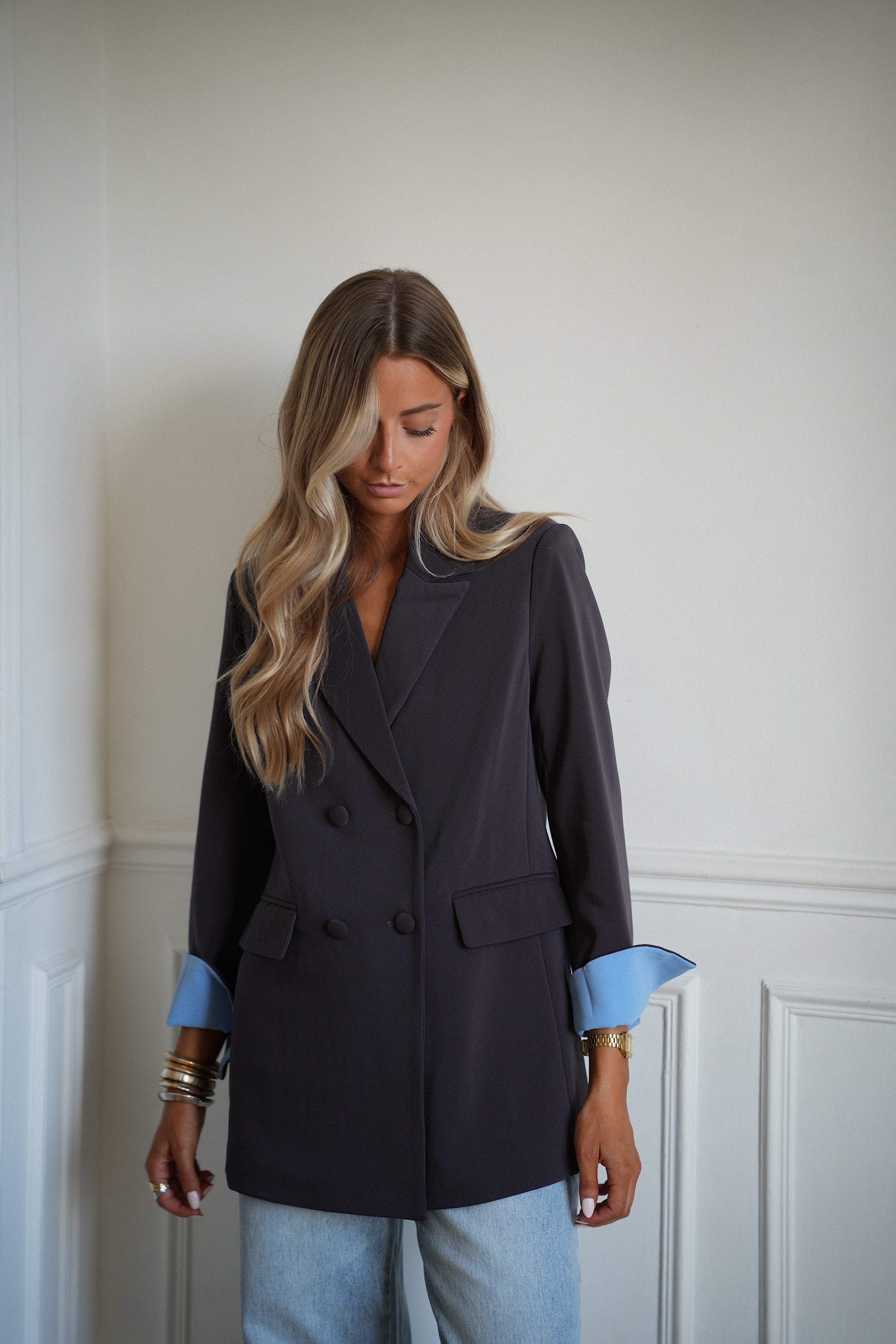 Bonnie grise - Veste blazer