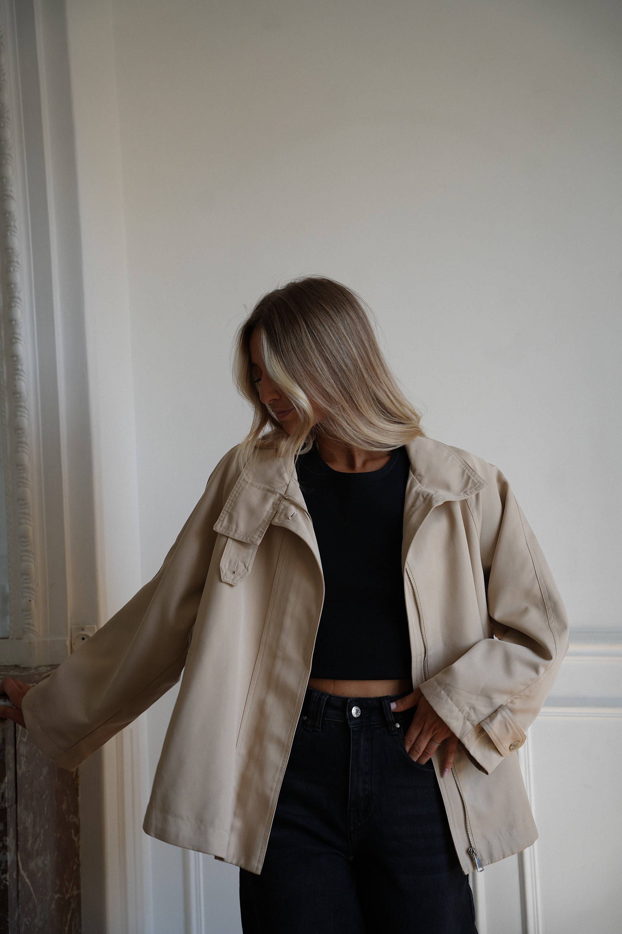 Colla beige - Veste trench