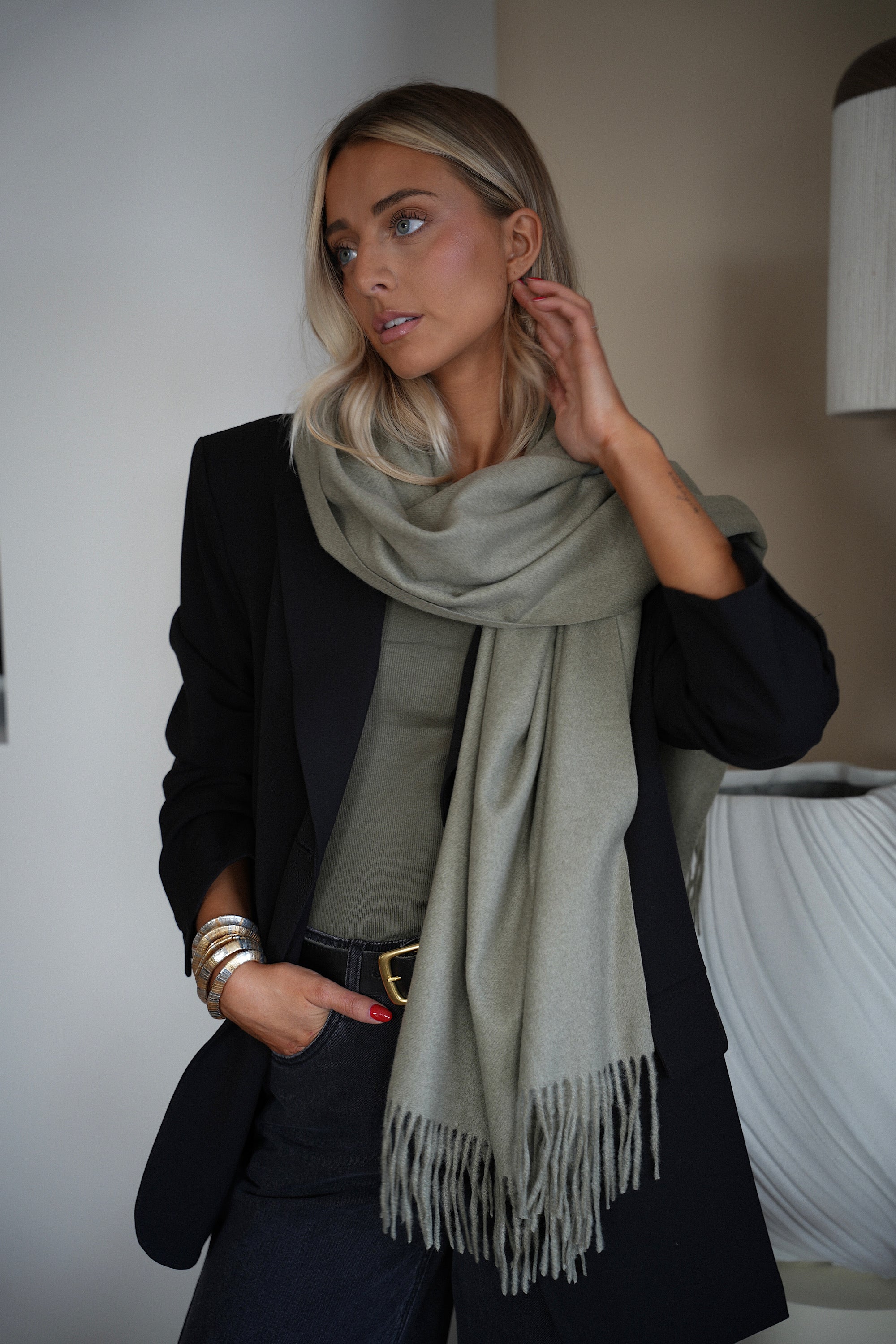 Capucine kaki - Écharpe douce