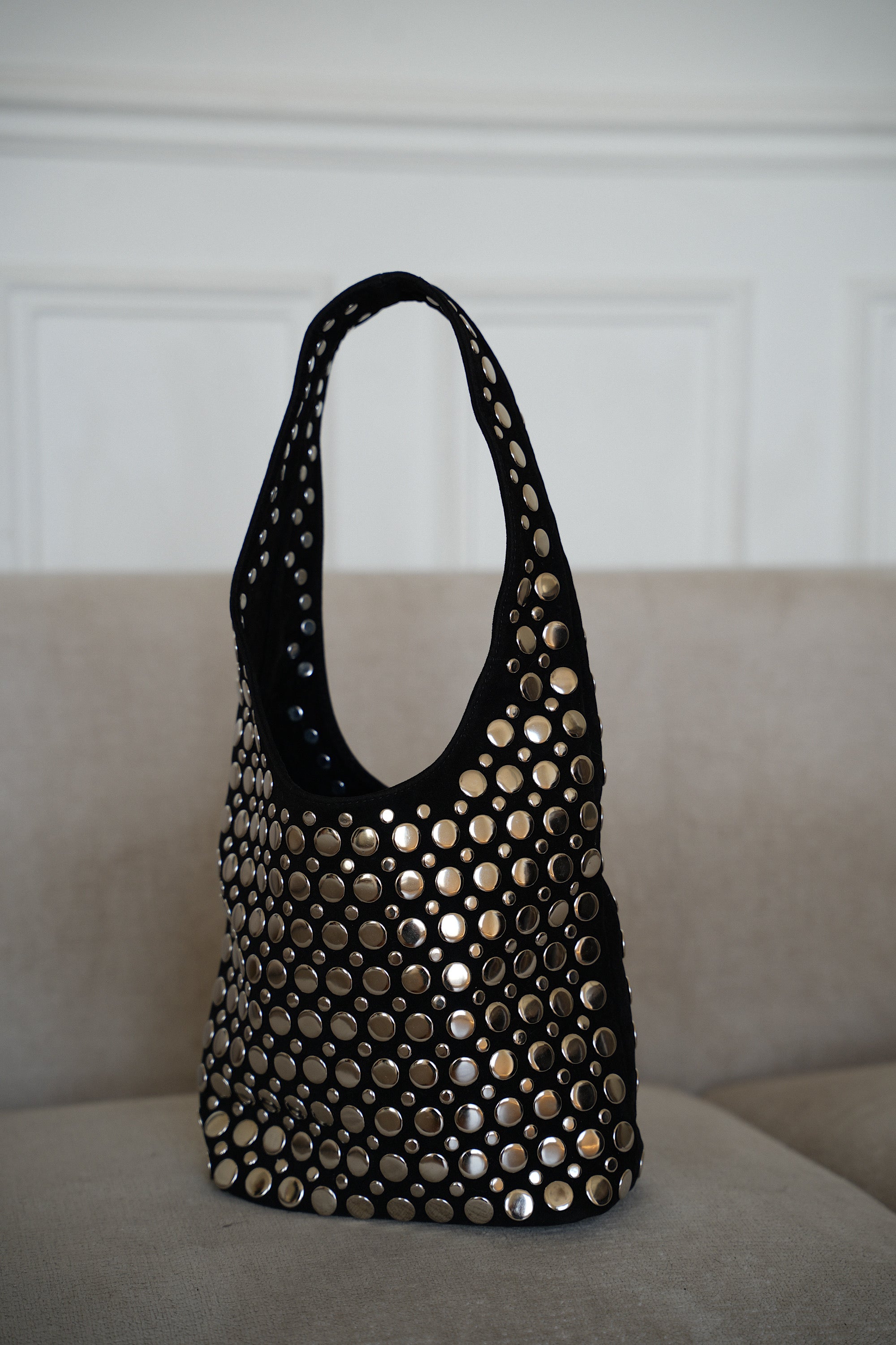 Manille noir - Sac clouté