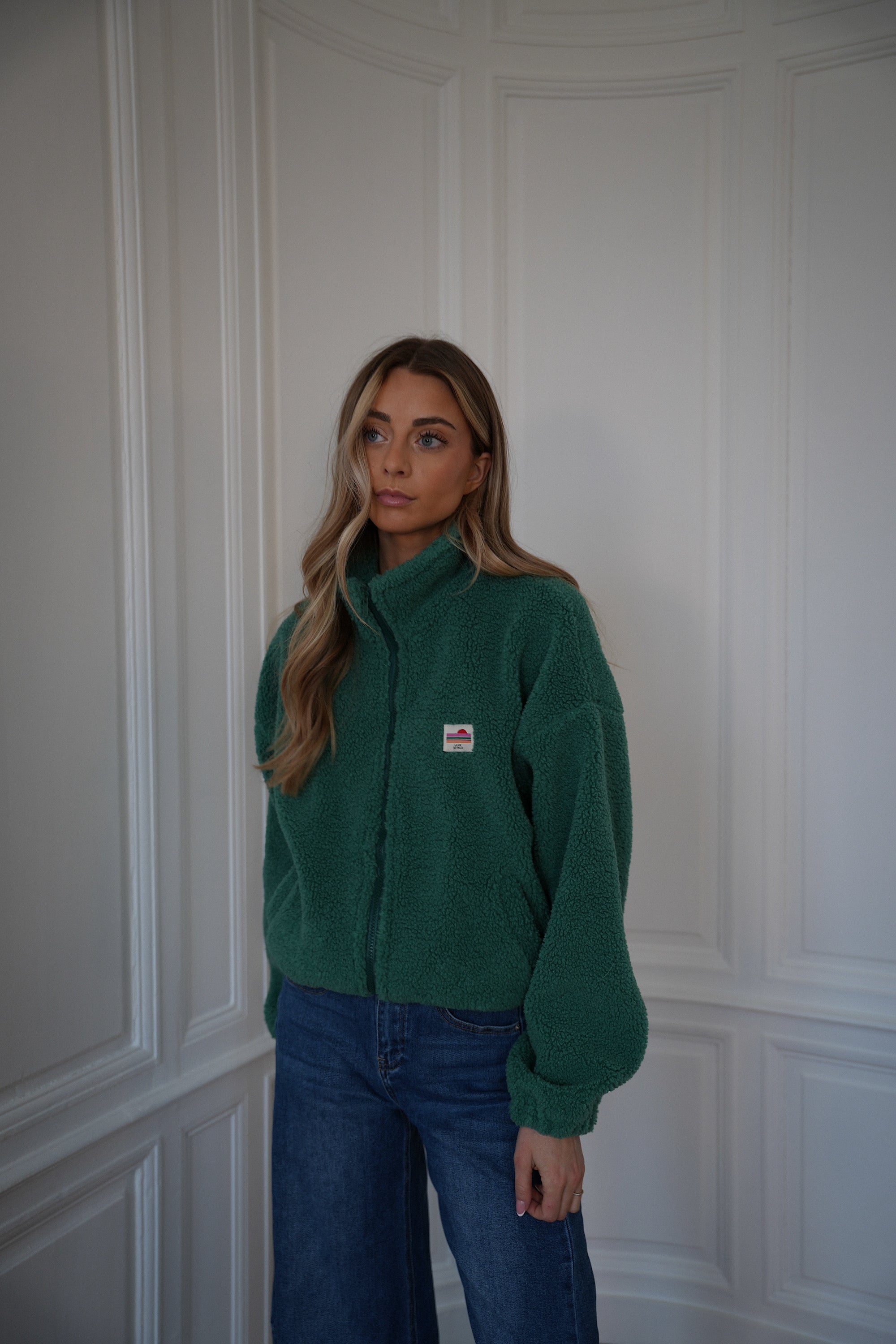 Lydie vert sapin - Veste polaire