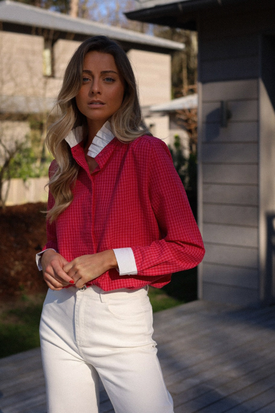 Sofia rose - Blouse vichy