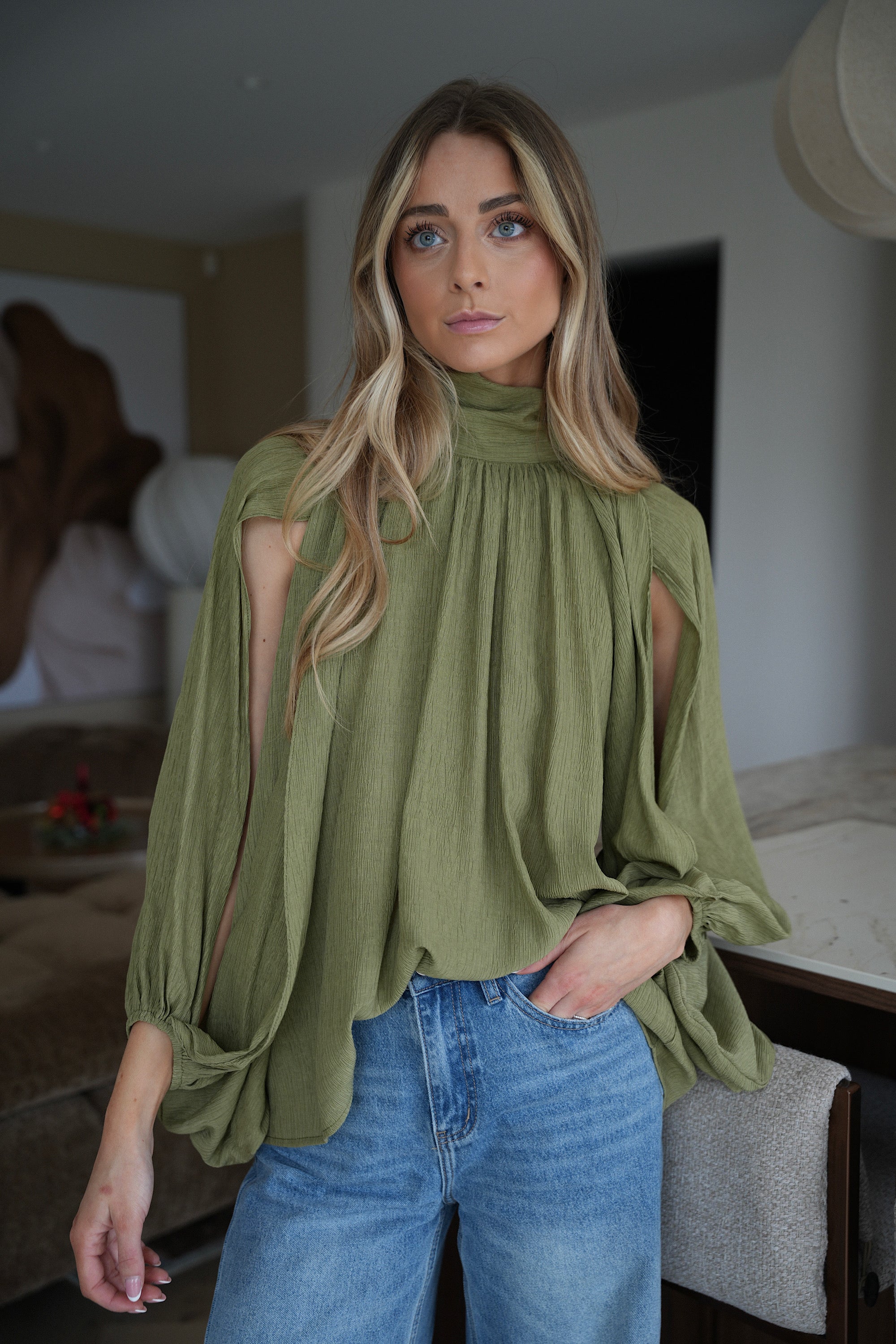 Emiliana verte - Blouse ample