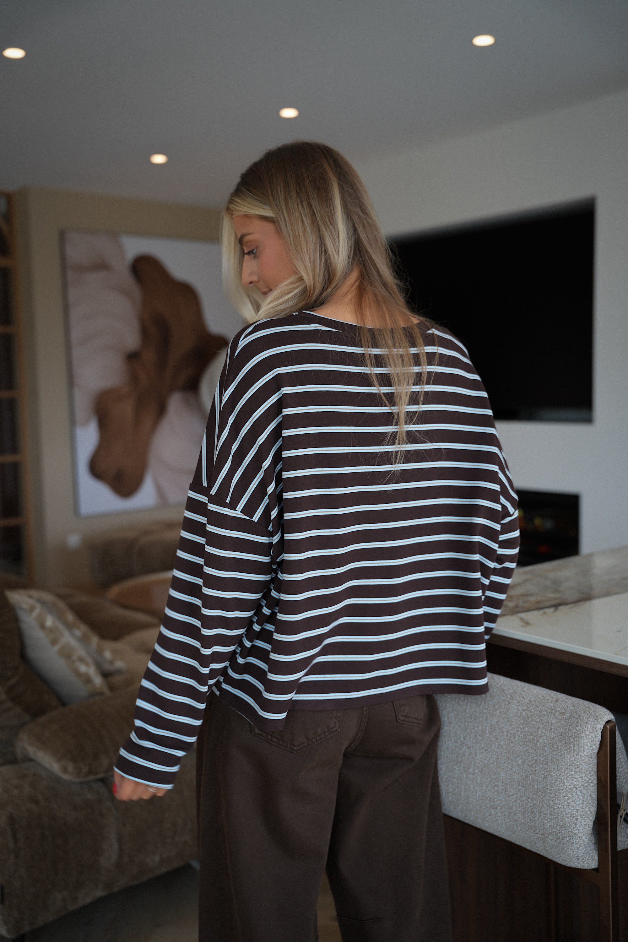 Fredy bleu - T-shirt à manches longues