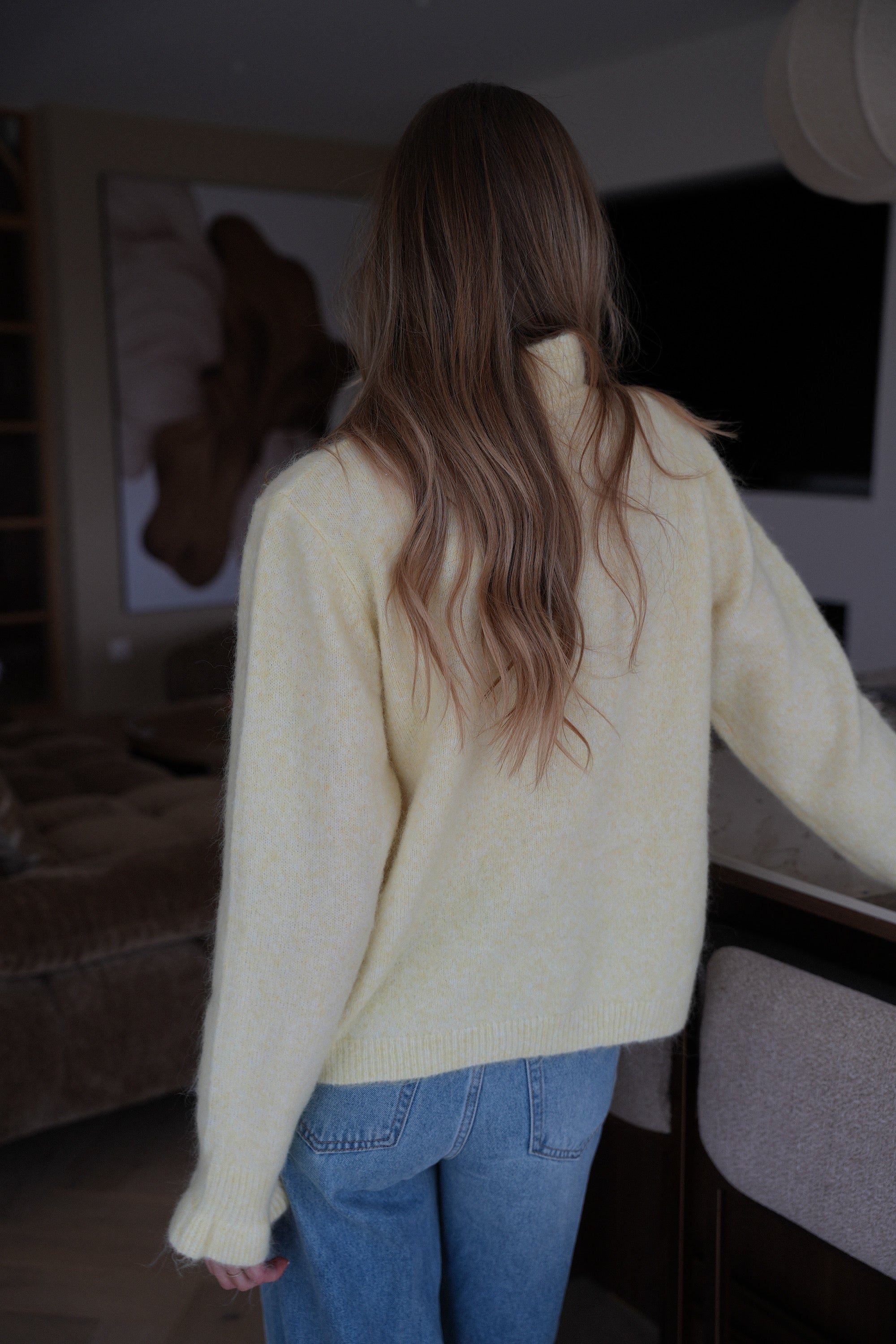 Sezane jaune - Gilet doux