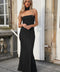 Neva noire - Robe bustier à pois