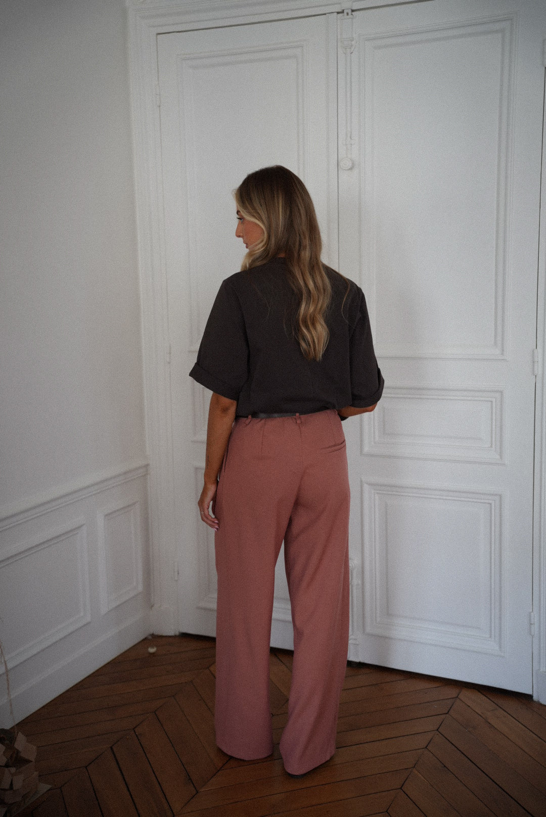 Achille saumon - Pantalon droit