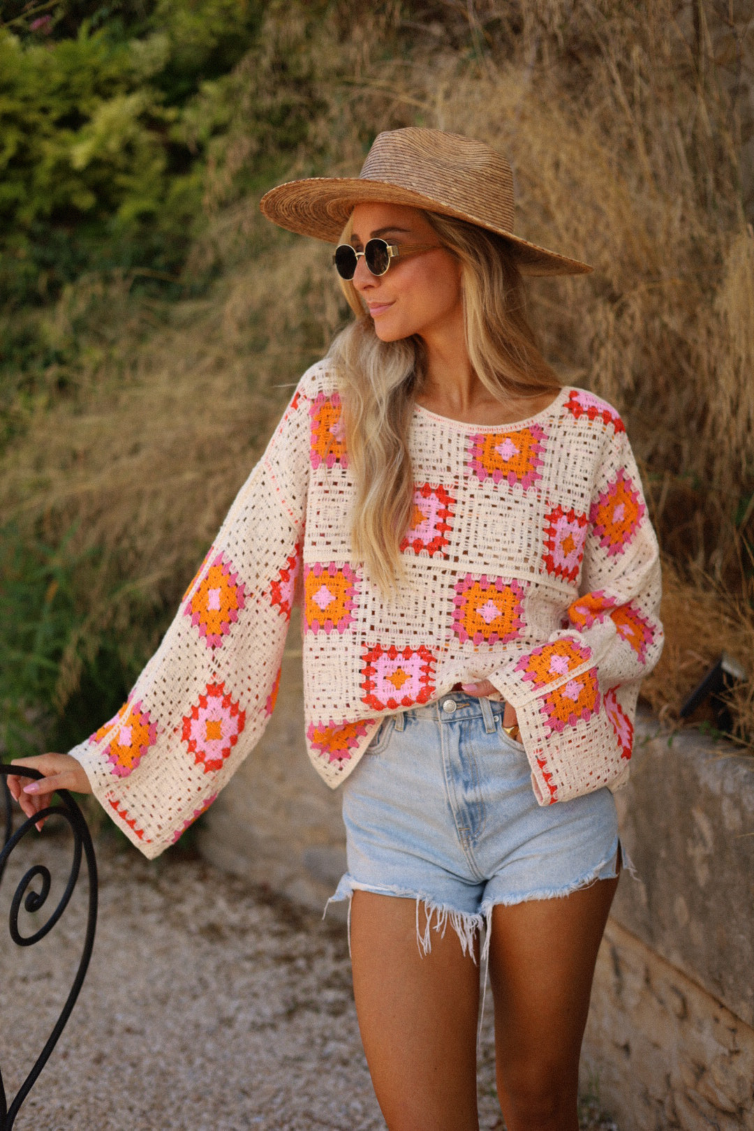 Ermione coloré - Pull crochet