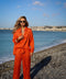 Kloé orange - Chemise fluide