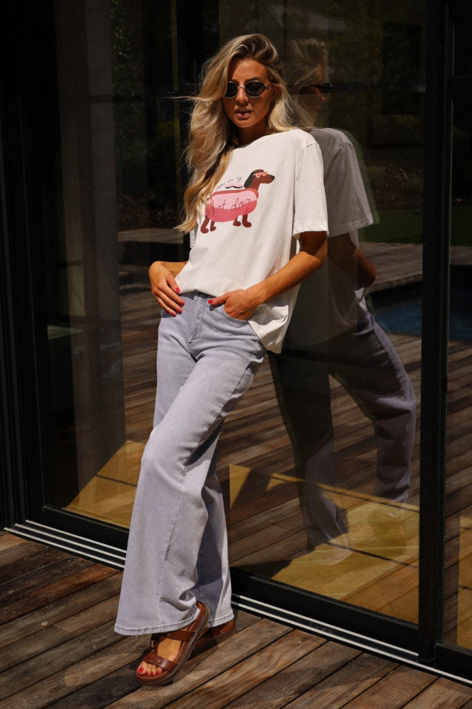 Trevor blanc - T-shirt chien