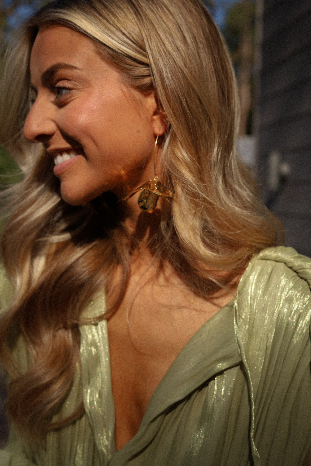 Louisa dorées - Boucles d’oreilles acier