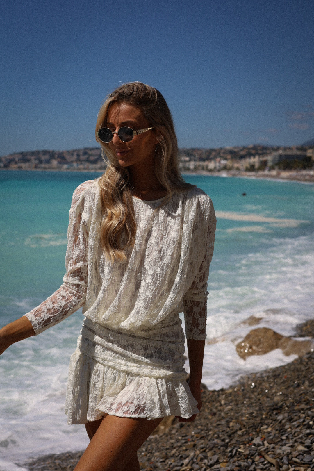 Liv écrue - Robe dentelle