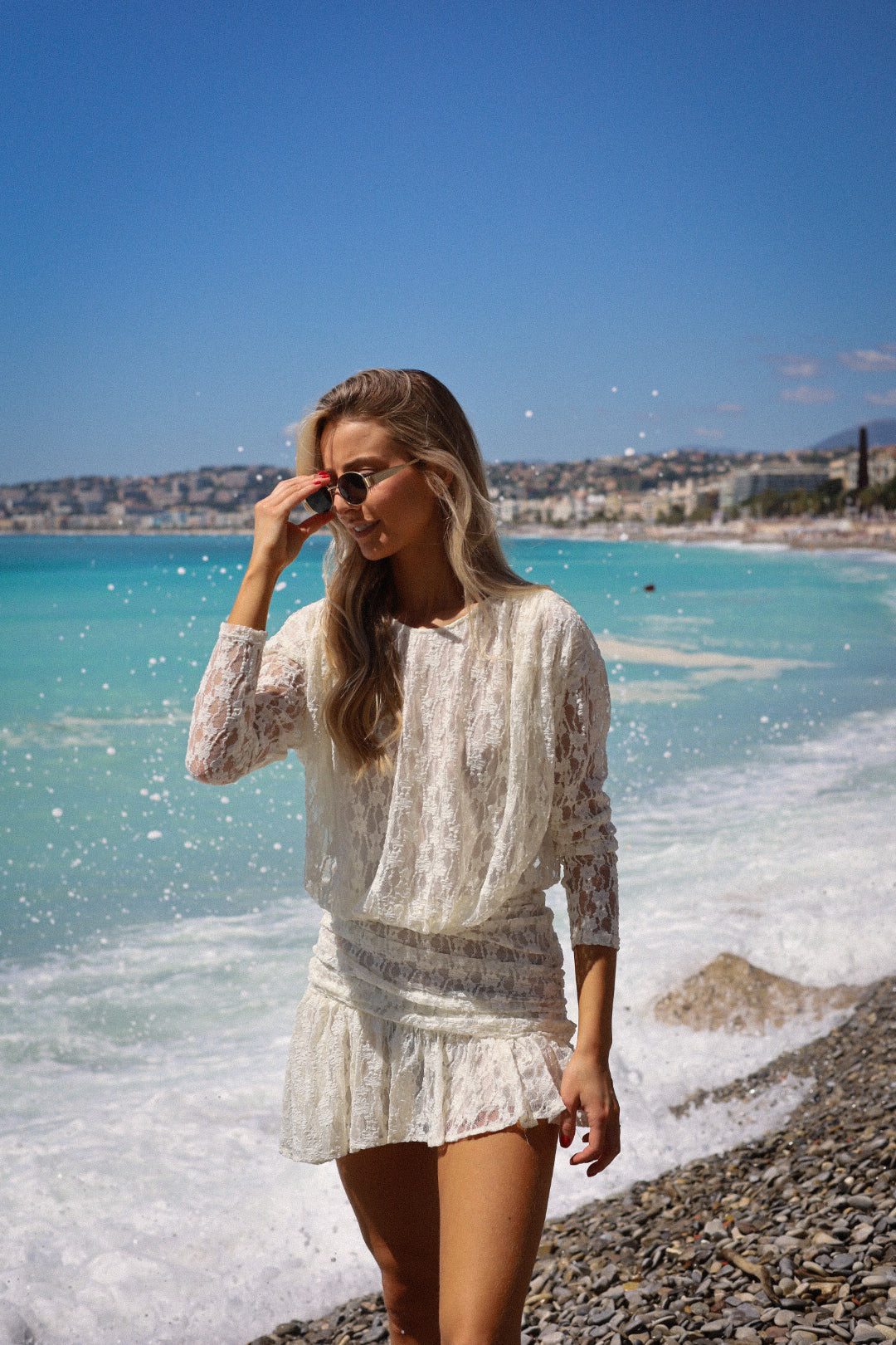 Liv écrue - Robe dentelle