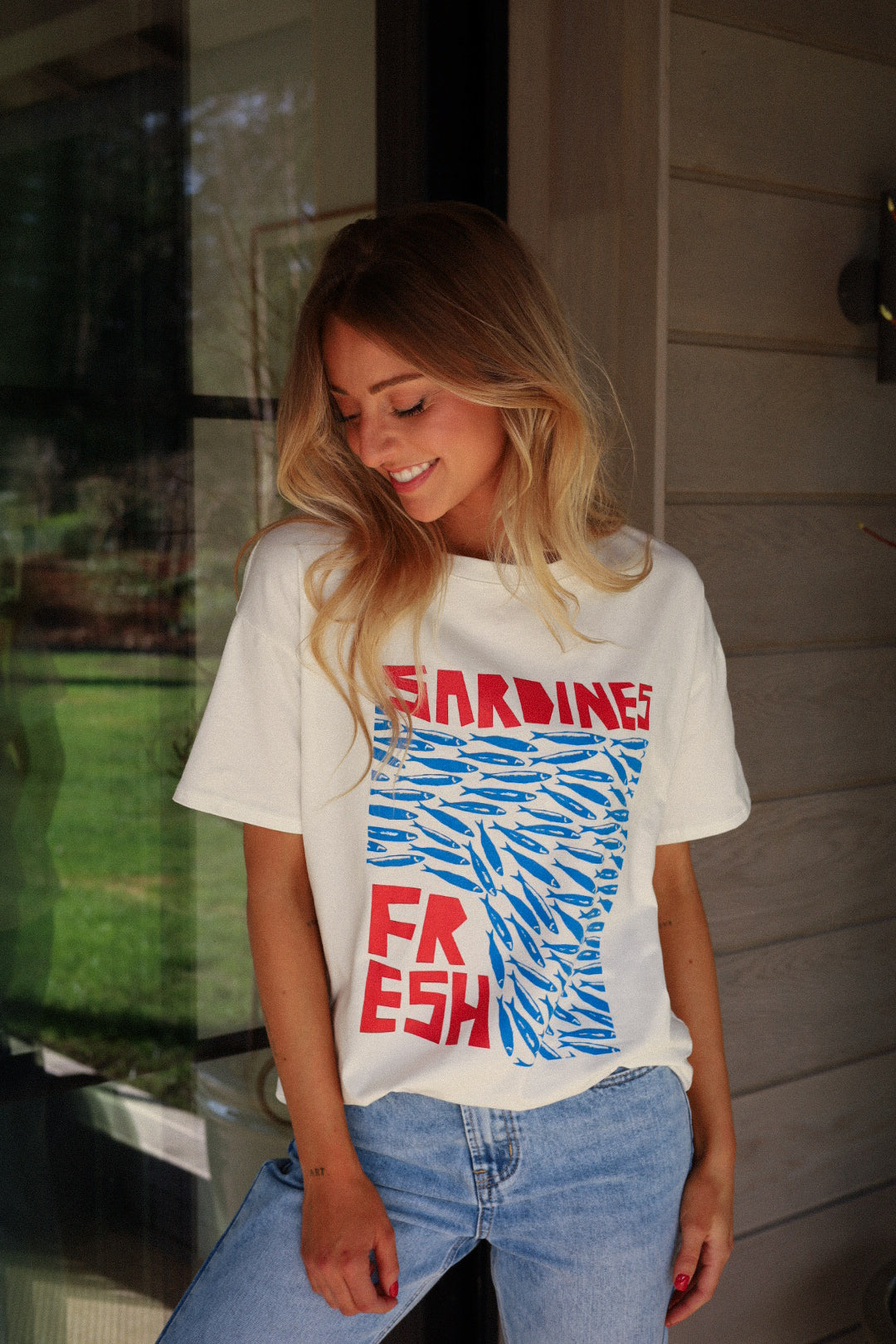 Jenn blanc - T-shirt imprimé
