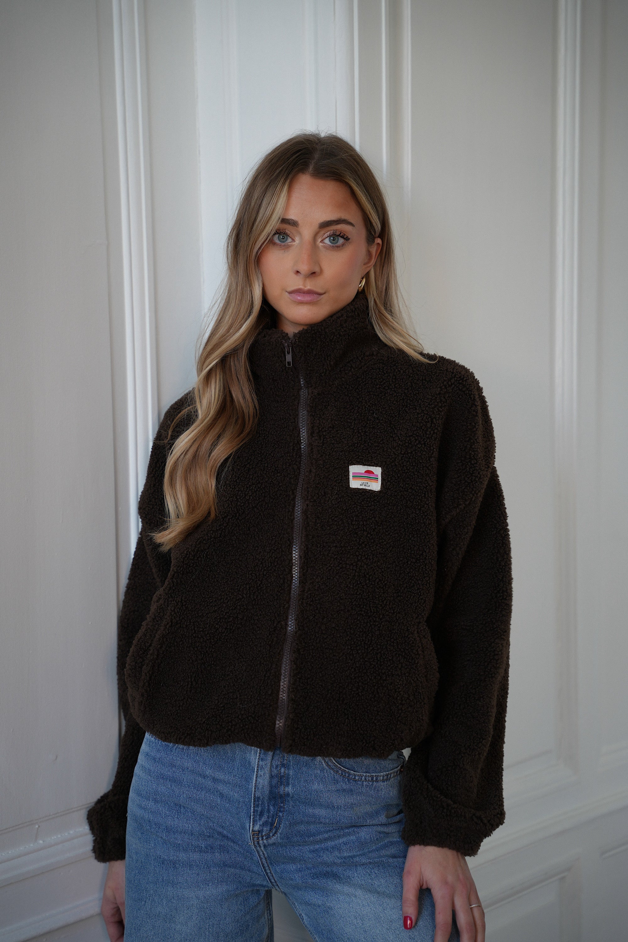 Lydie chocolat - Veste polaire