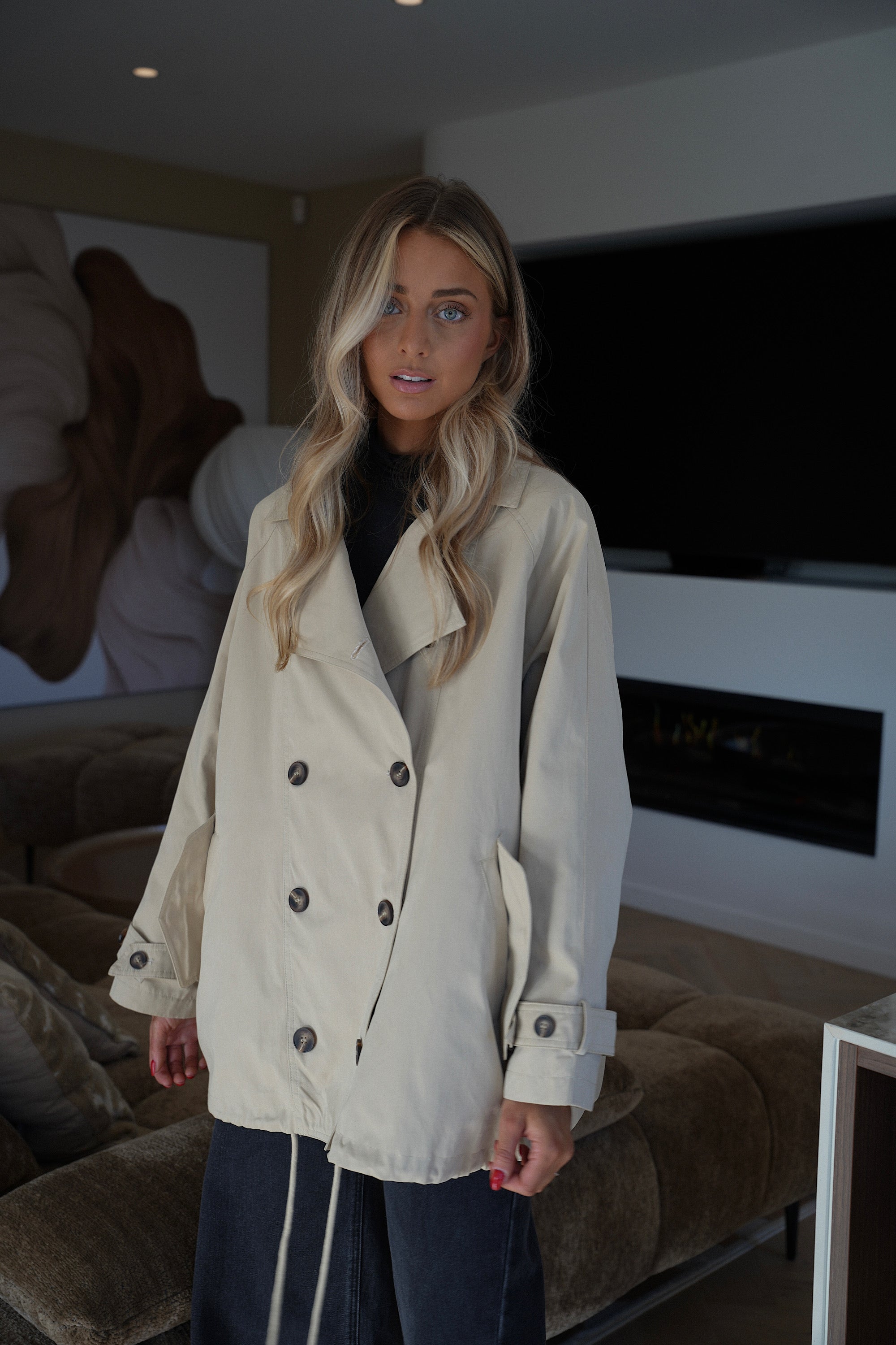 Diana beige - Trench oversize