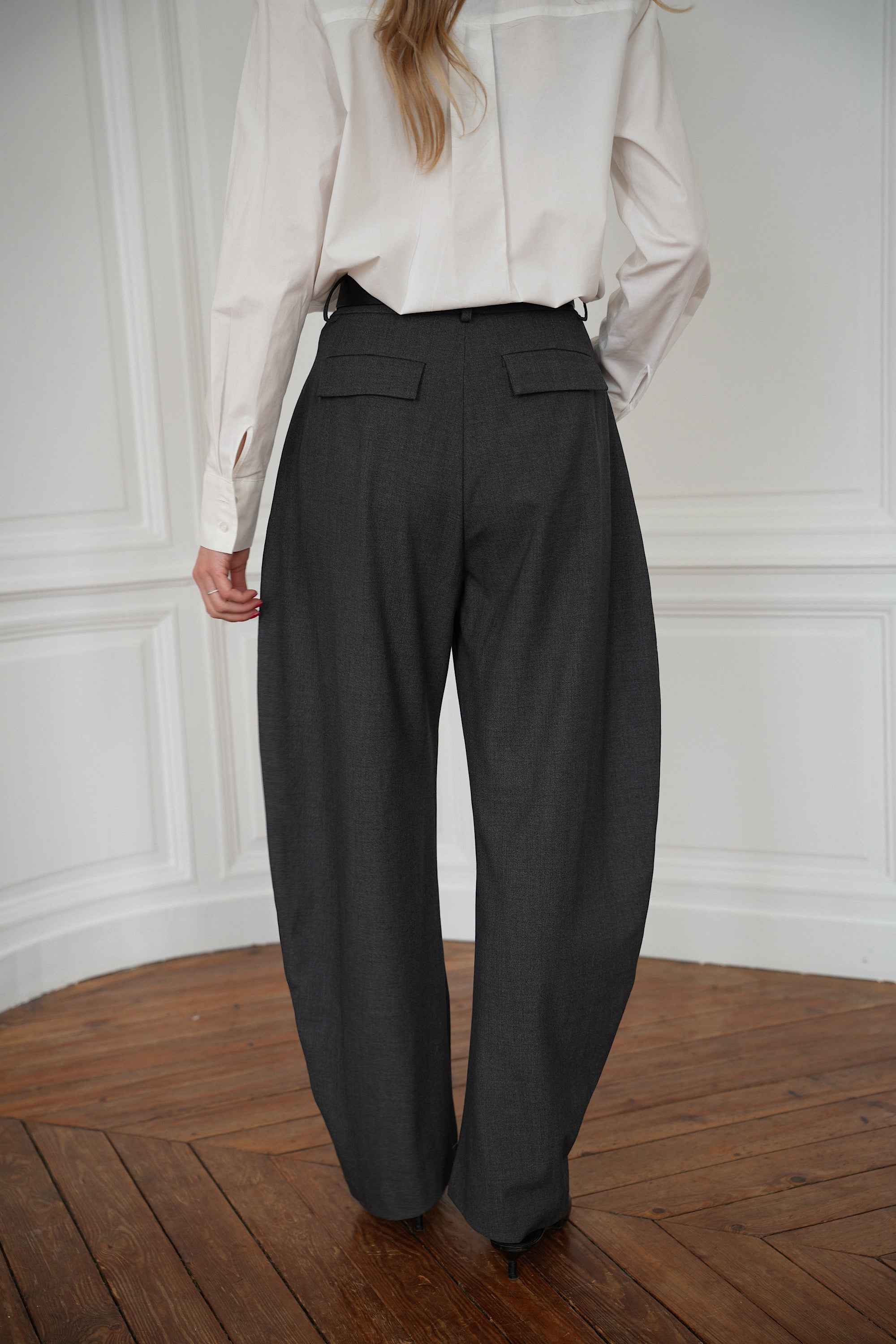 Cally gris - Pantalon ballon