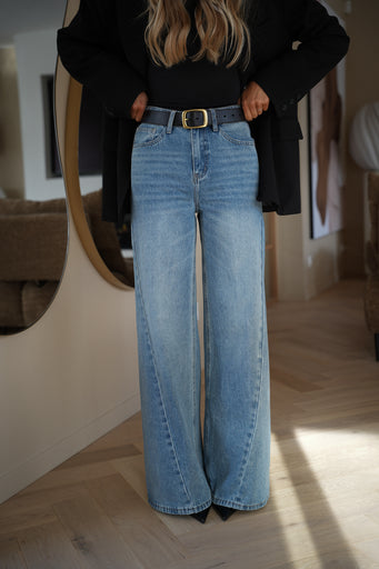 Josh bleu - Jean évasé