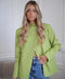 Manon vert - Blazer asymétrique