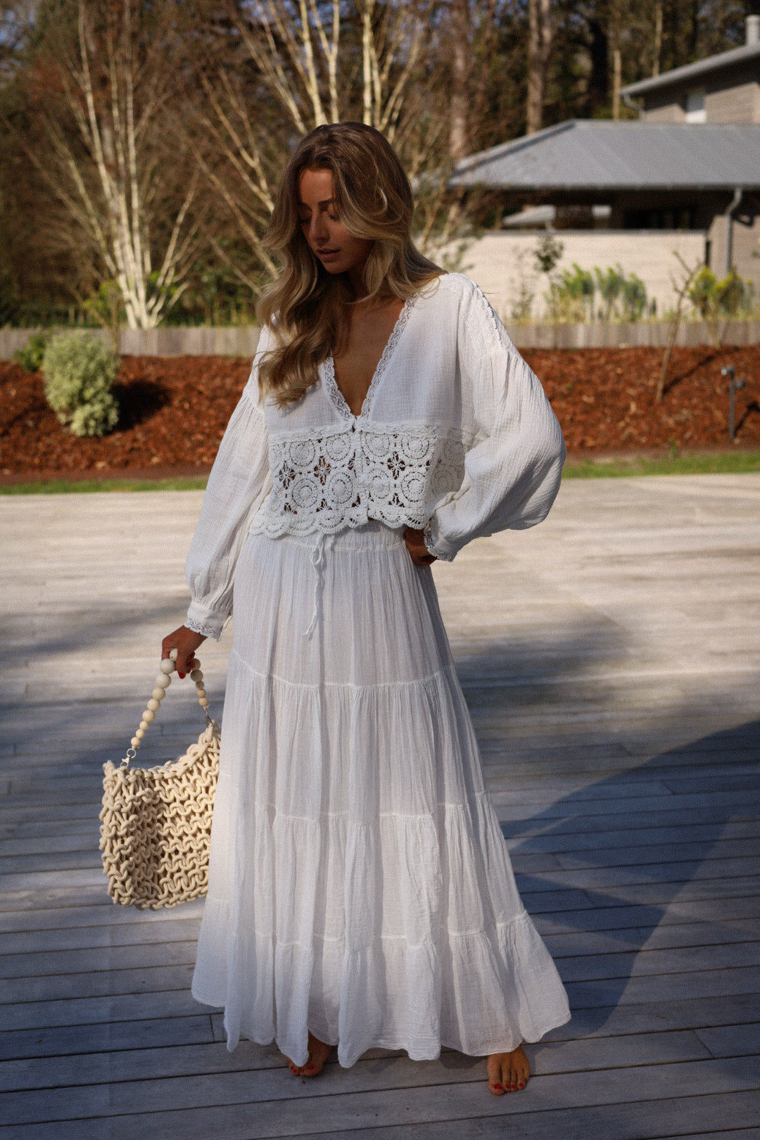 Sintia blanche - Jupe longue