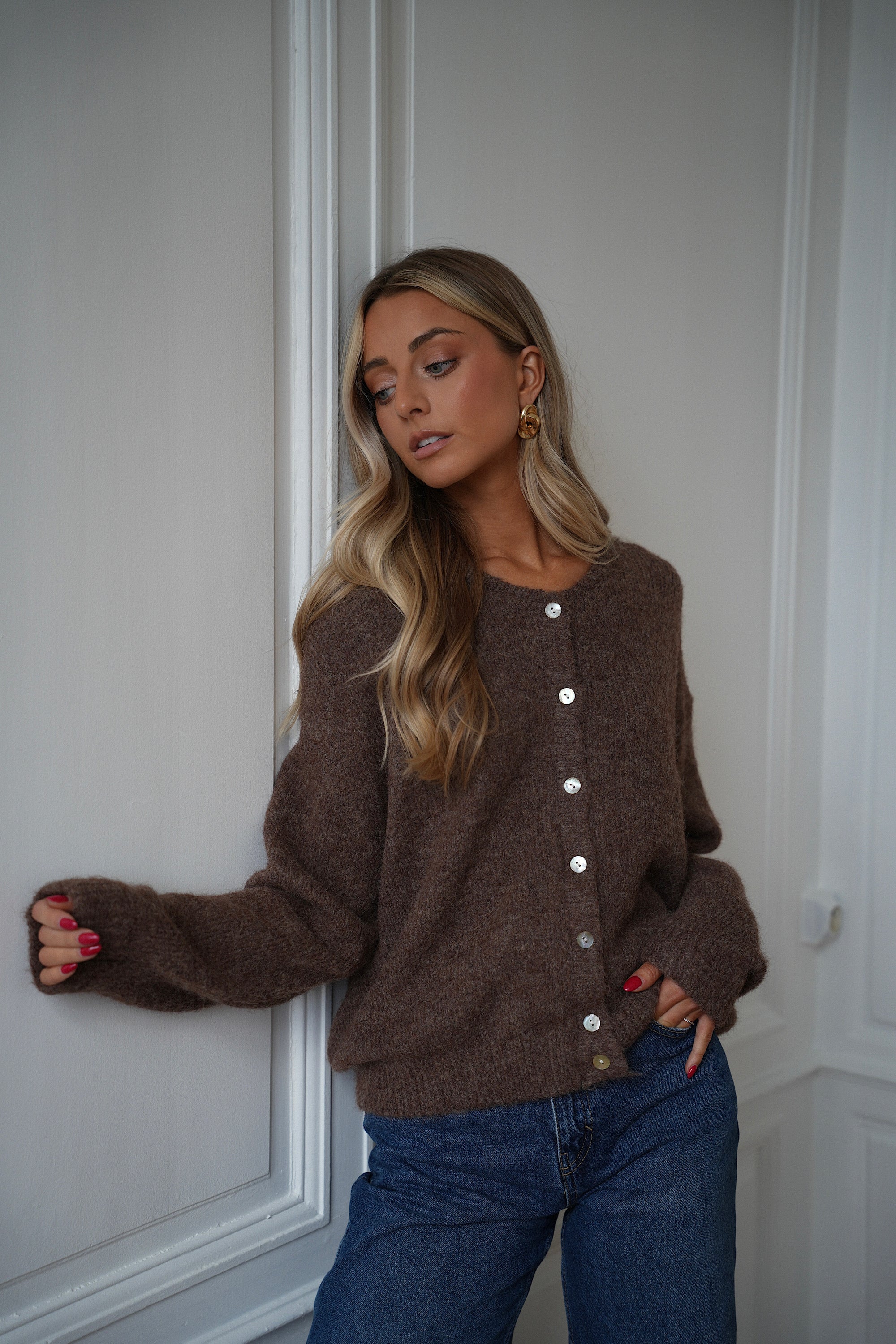 Catrina marron - Gilet ample