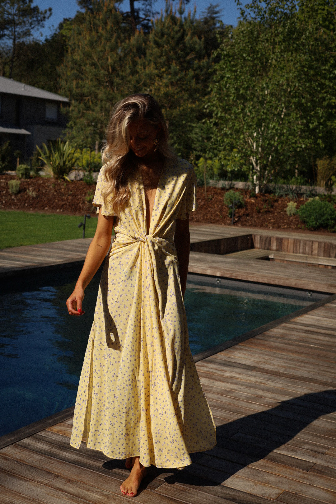 Capucine jaune - Robe fleurie