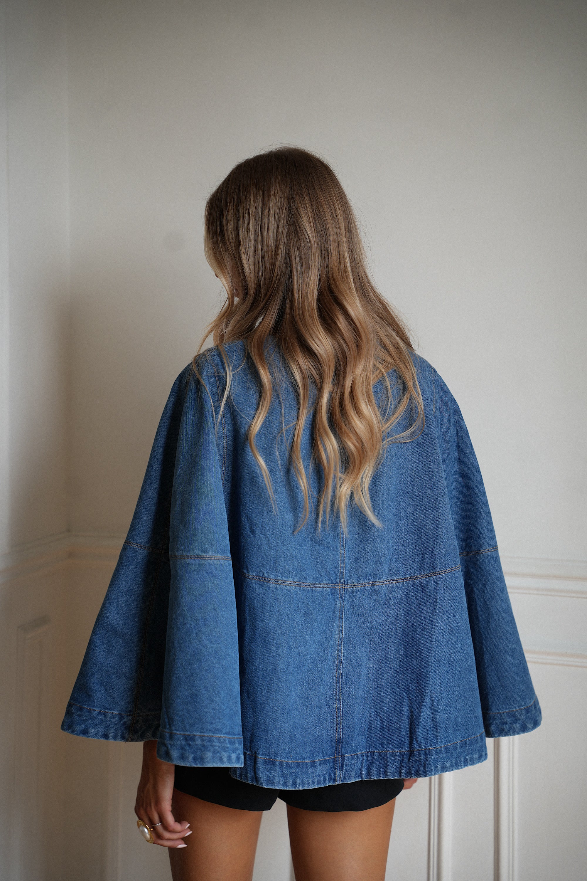Tina bleue - Cape en jean