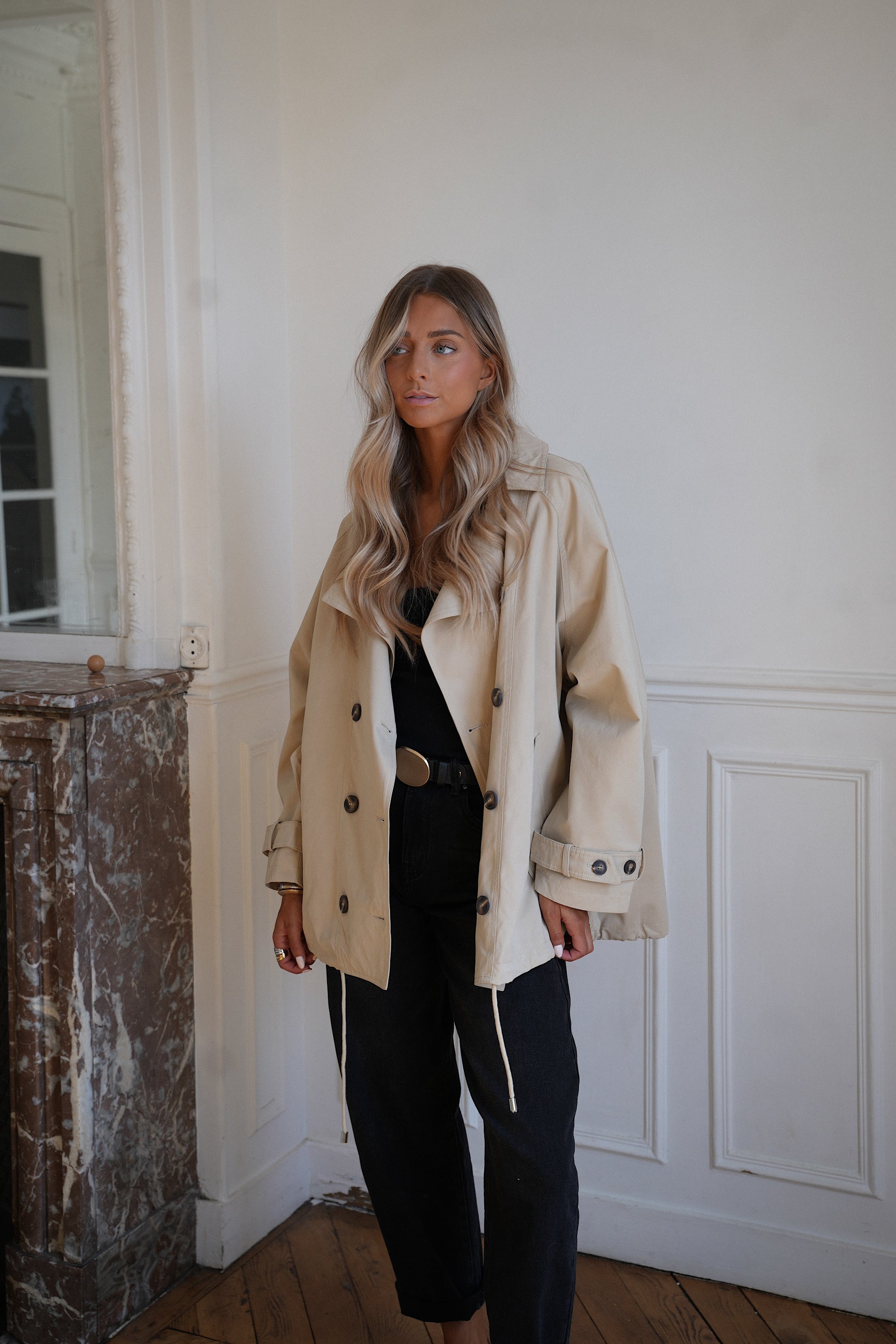 Diana beige - Trench oversize