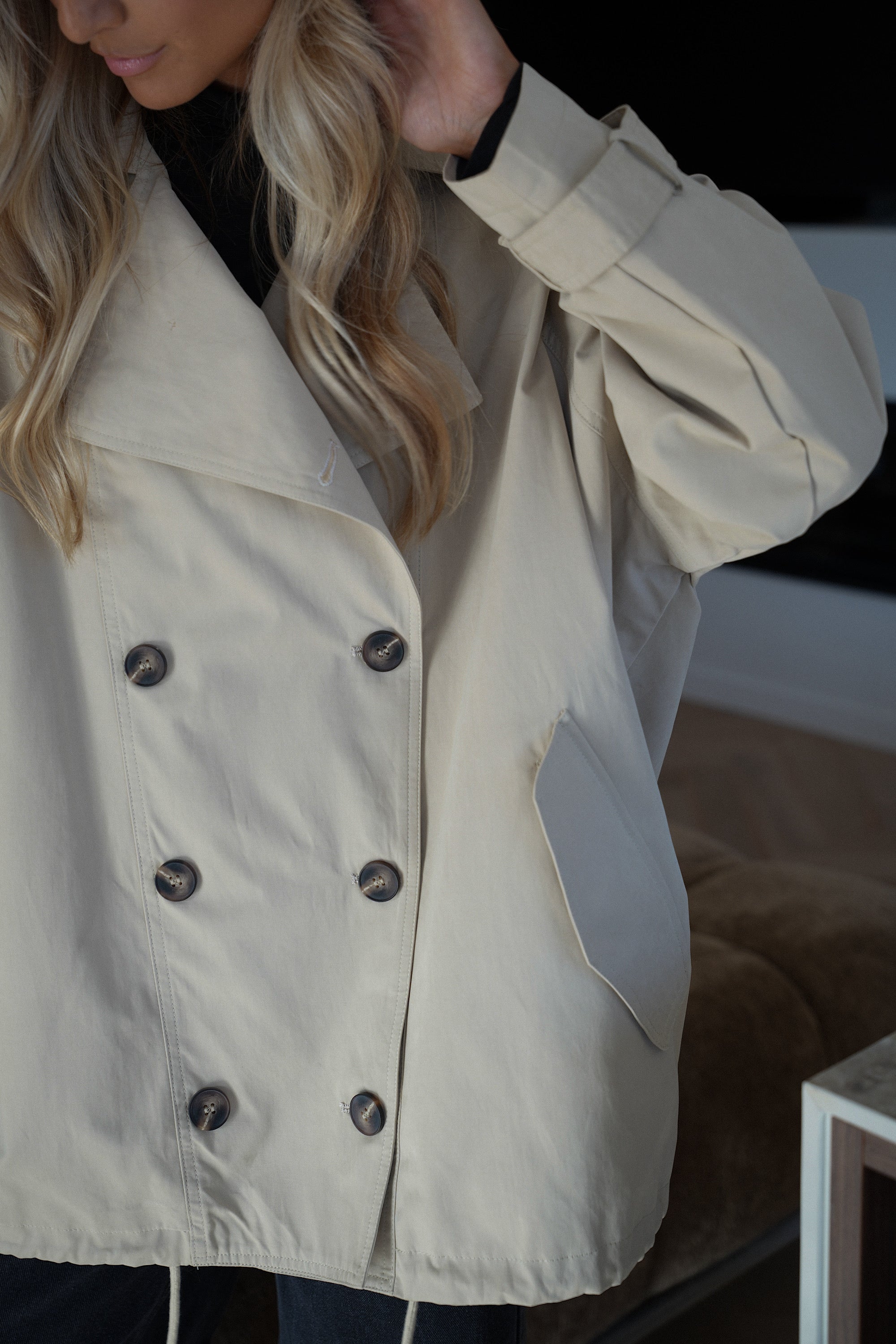 Diana beige - Trench oversize