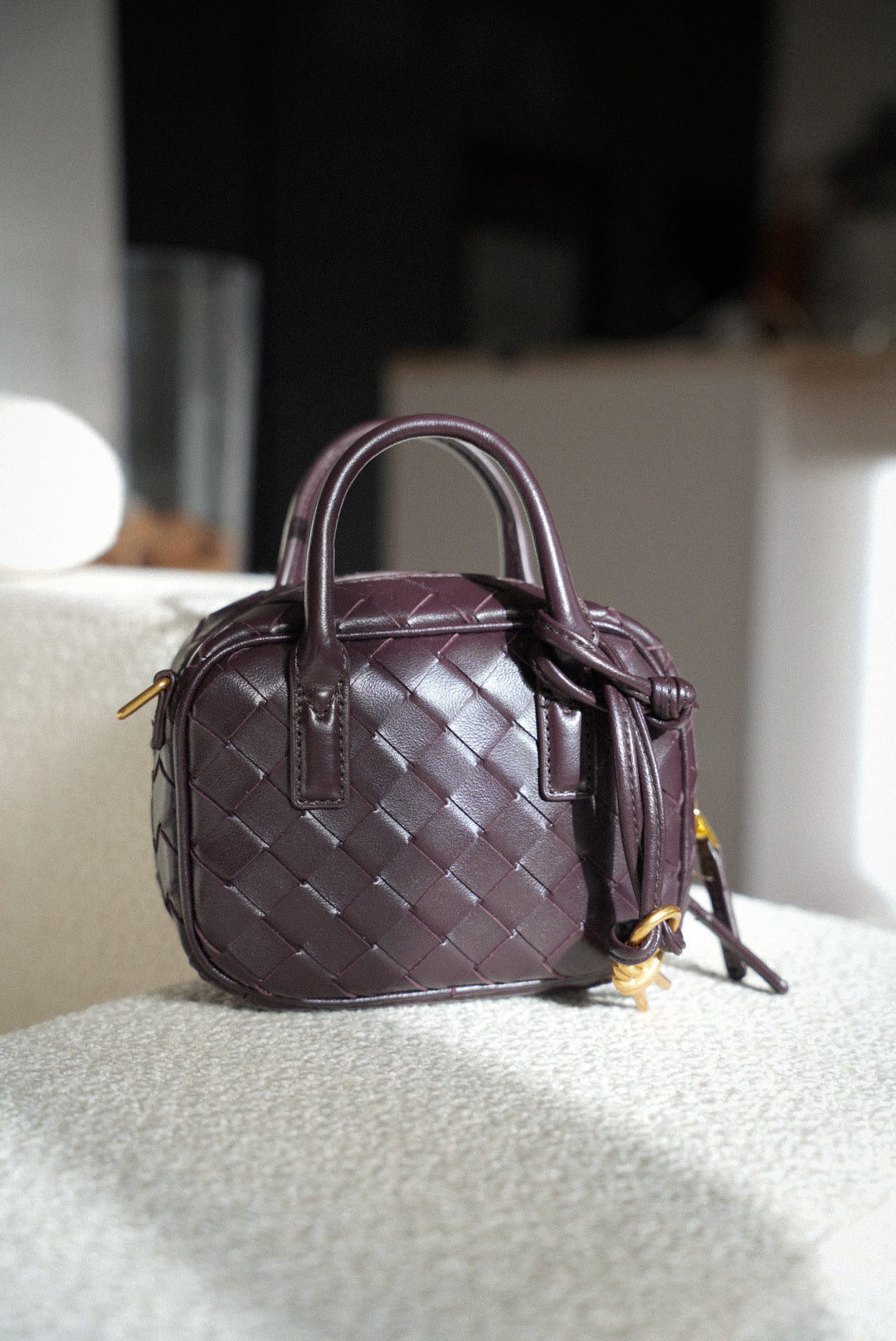 Solan prune - Sac tressé