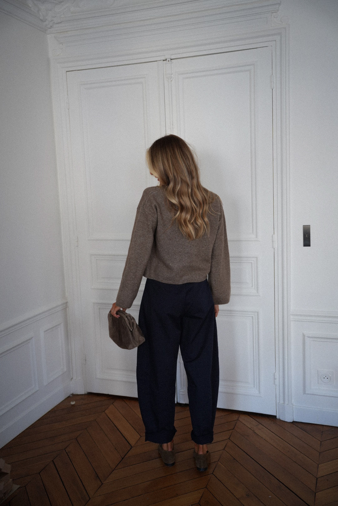 Janet taupe - Gilet boutonné