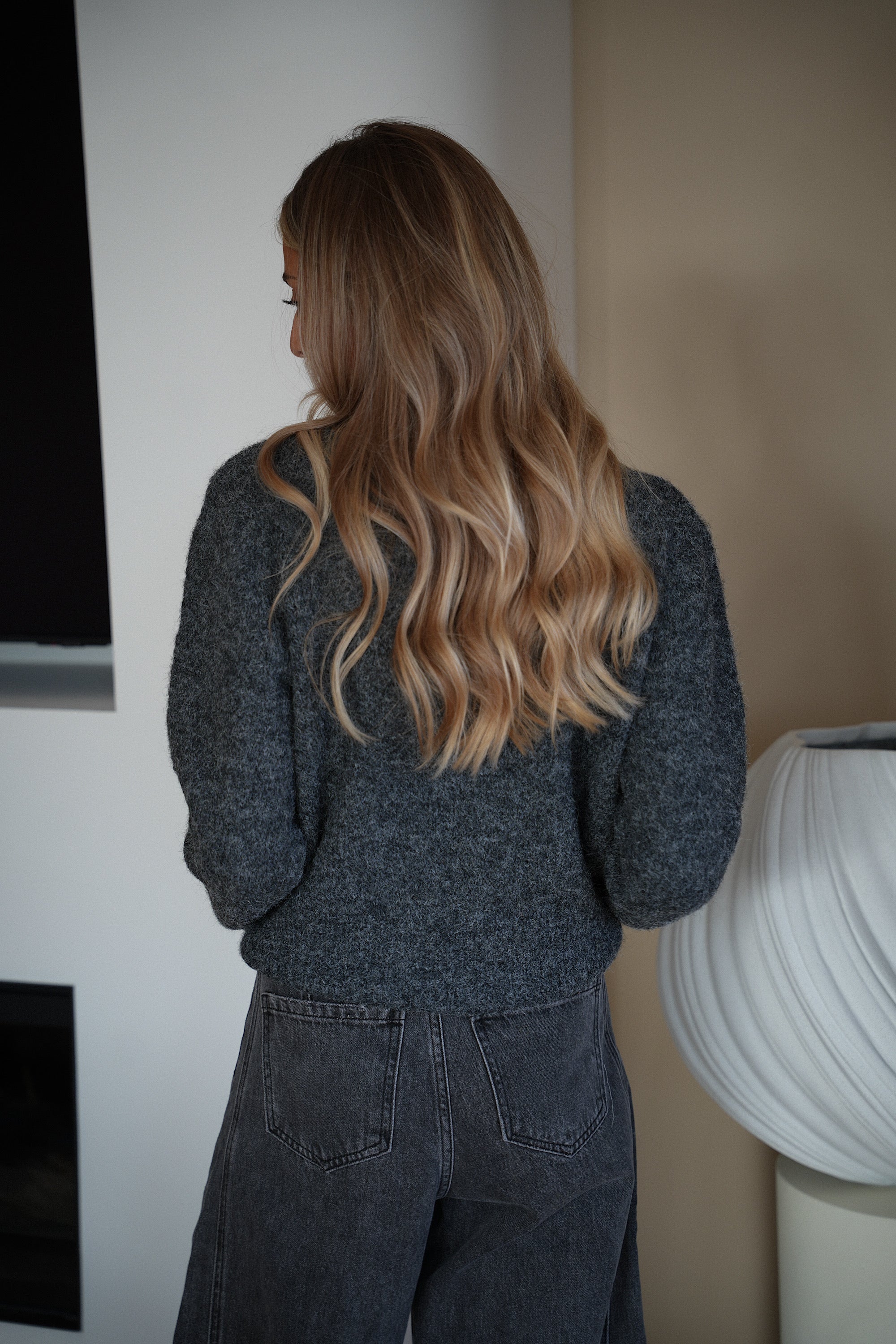 Hayde gris foncé - Gilet sequins