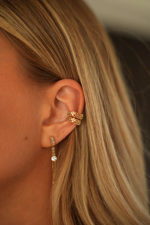 Jena doré - Earcuff acier