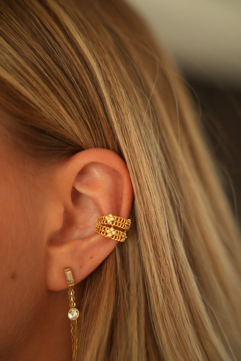 Jena doré - Earcuff acier