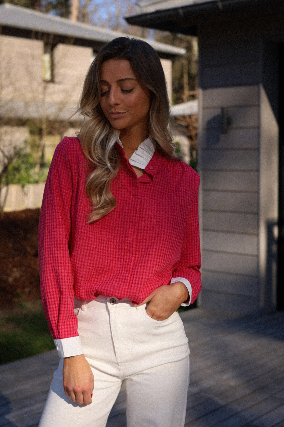 Sofia rose - Blouse vichy