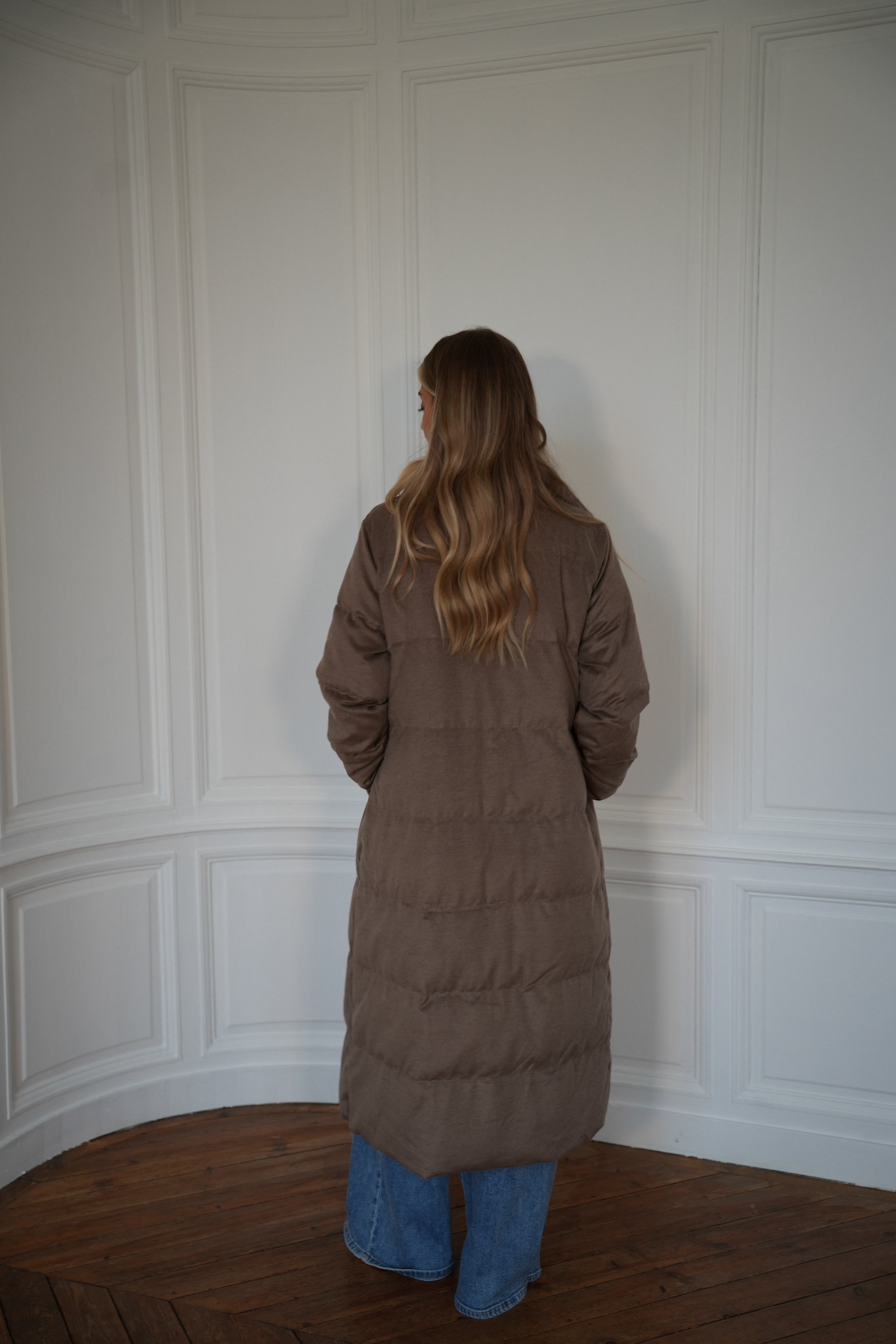 Justin beige - Manteau long