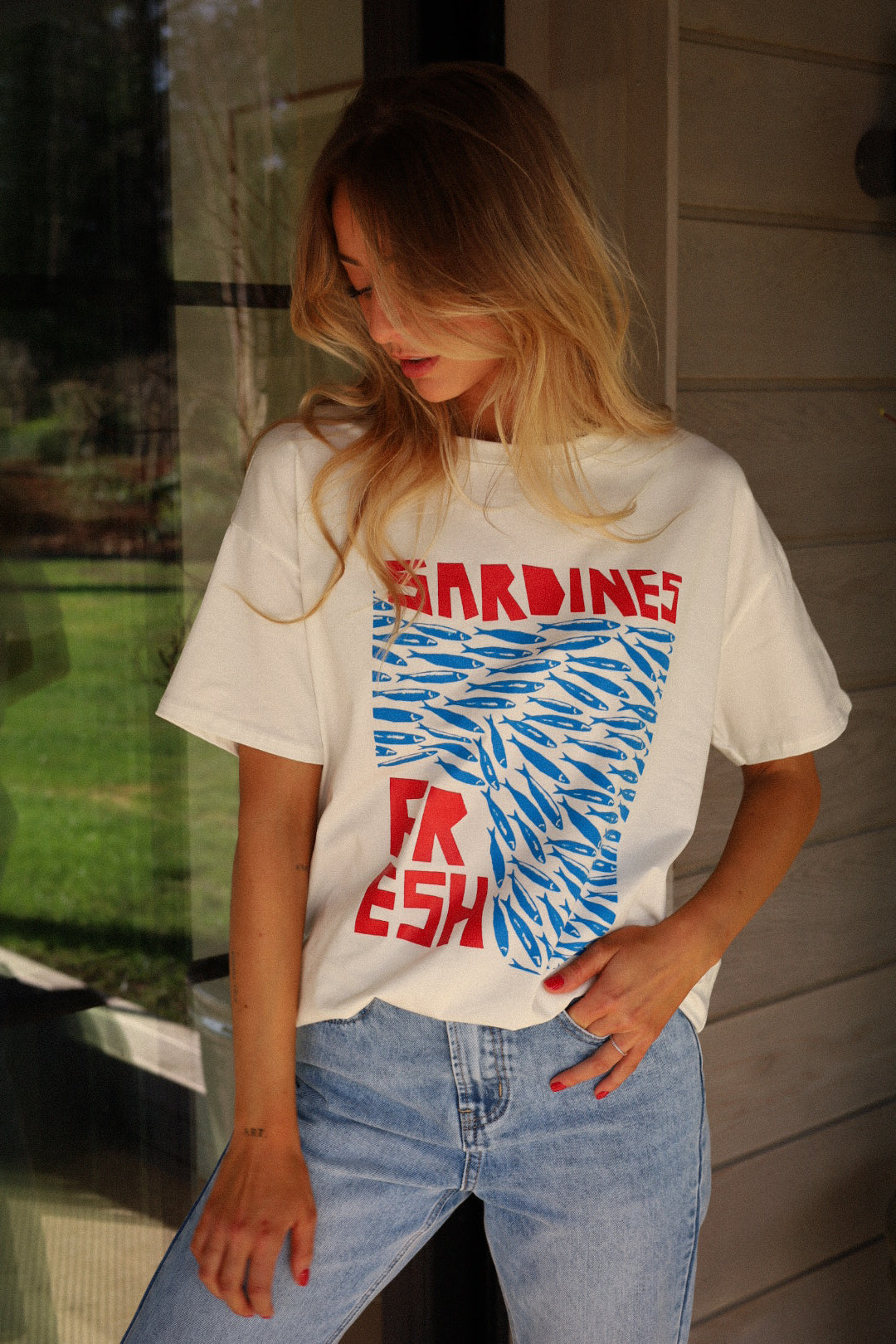 Jenn blanc - T-shirt imprimé