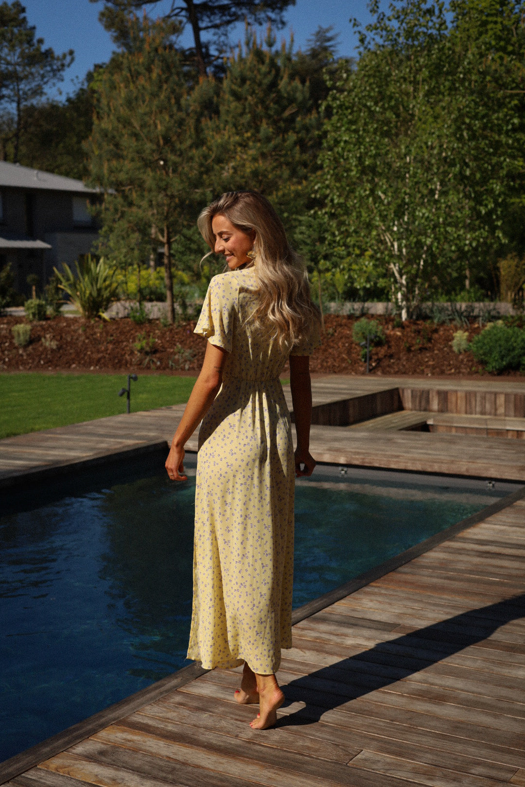 Capucine jaune - Robe fleurie