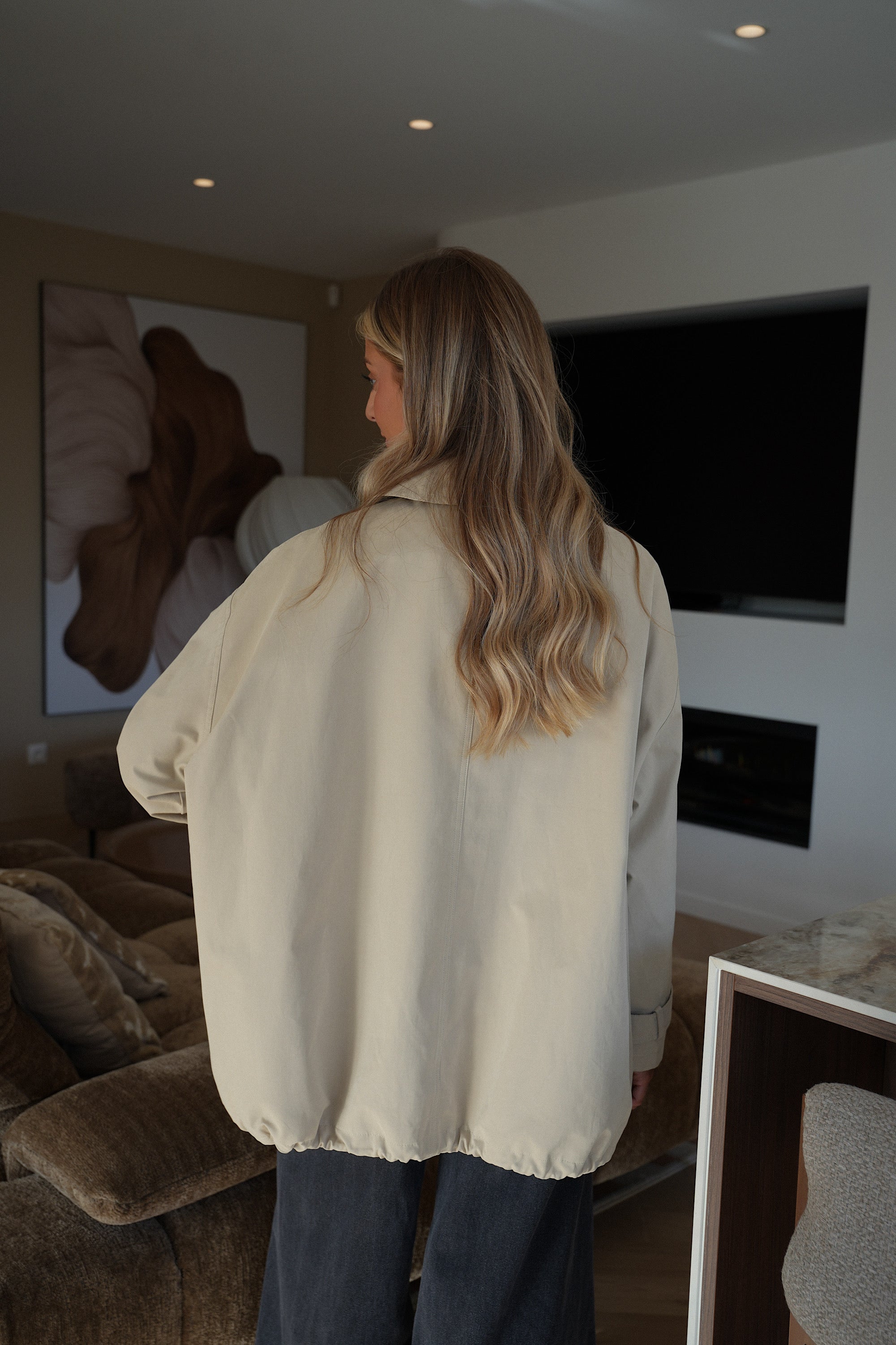 Diana beige - Trench oversize