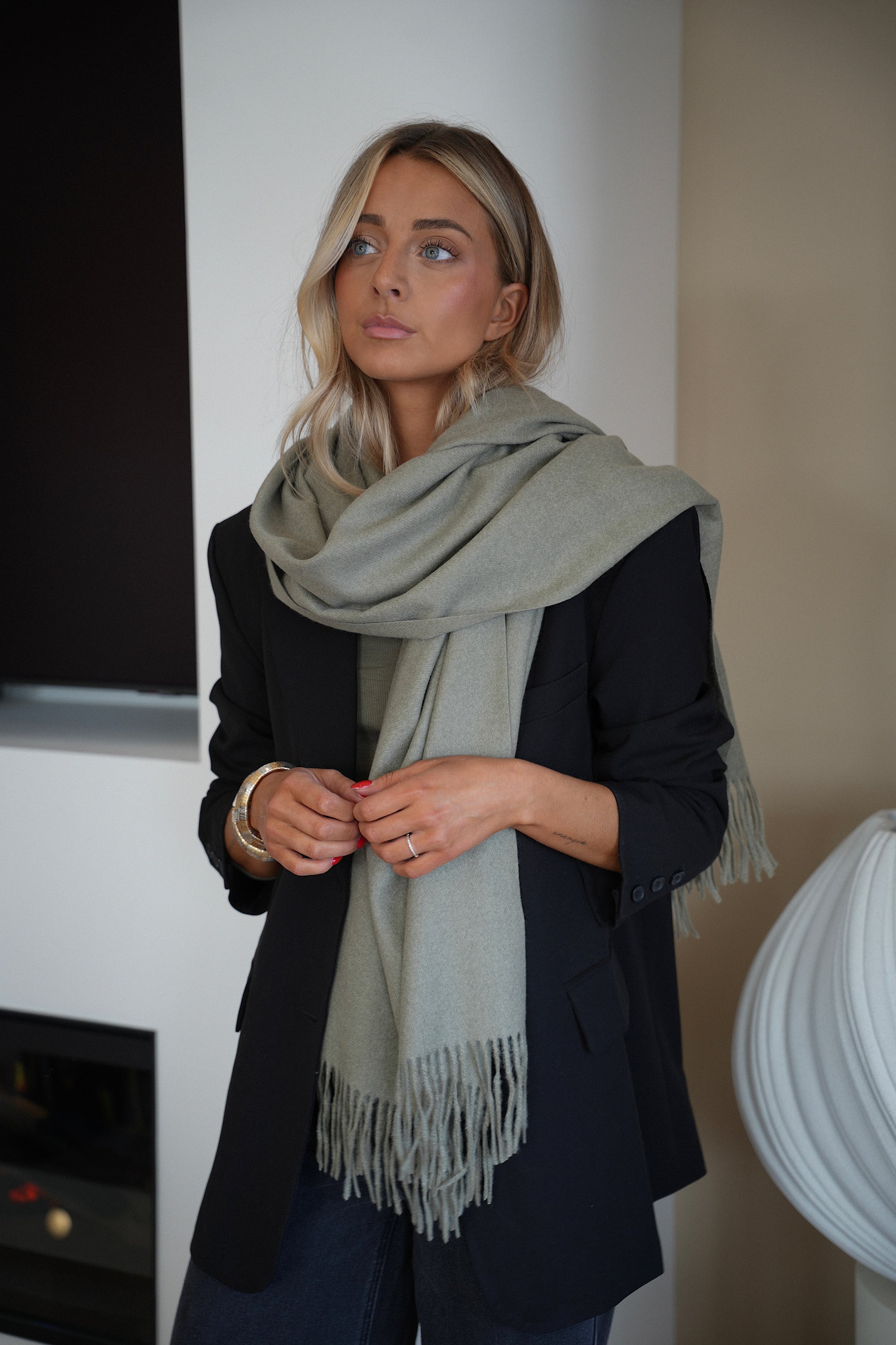 Capucine kaki - Écharpe douce