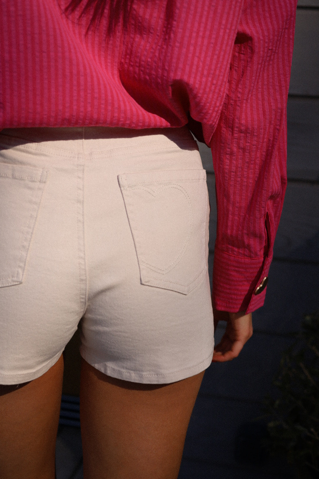 Milo crème - Short jean