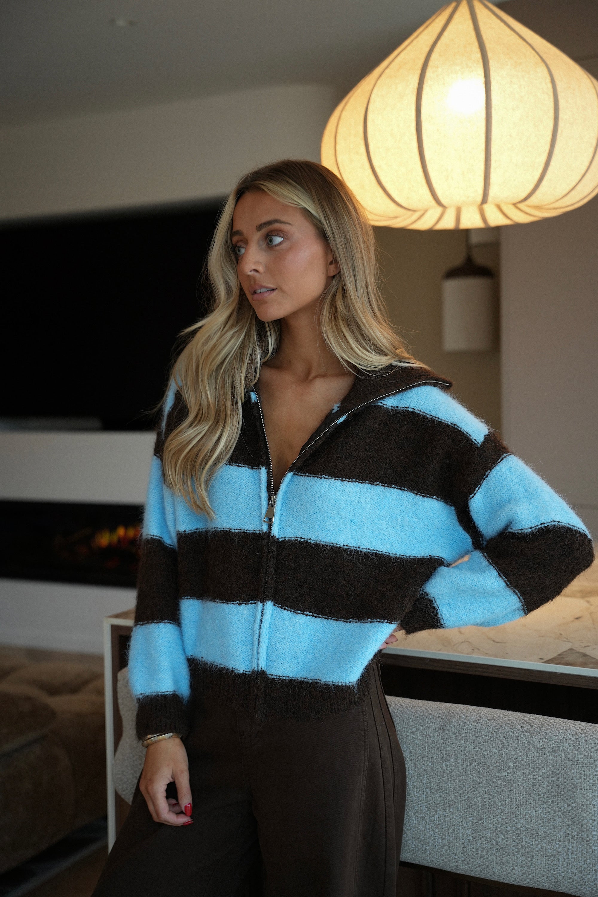 Dory bleu - Gilet zippé