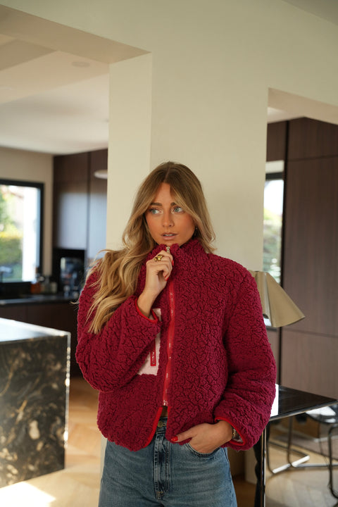 Judie rouge - Veste polaire
