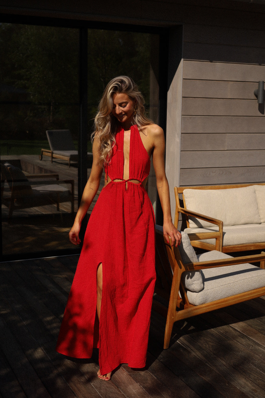 Muse rouge - Robe longue