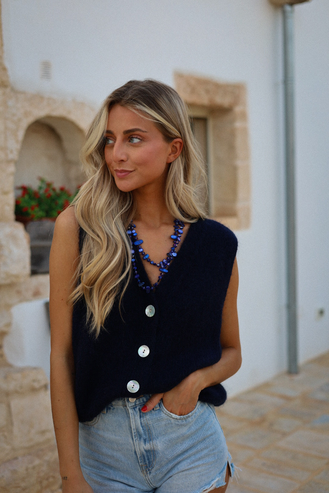 Celys marine - Gilet sans manches
