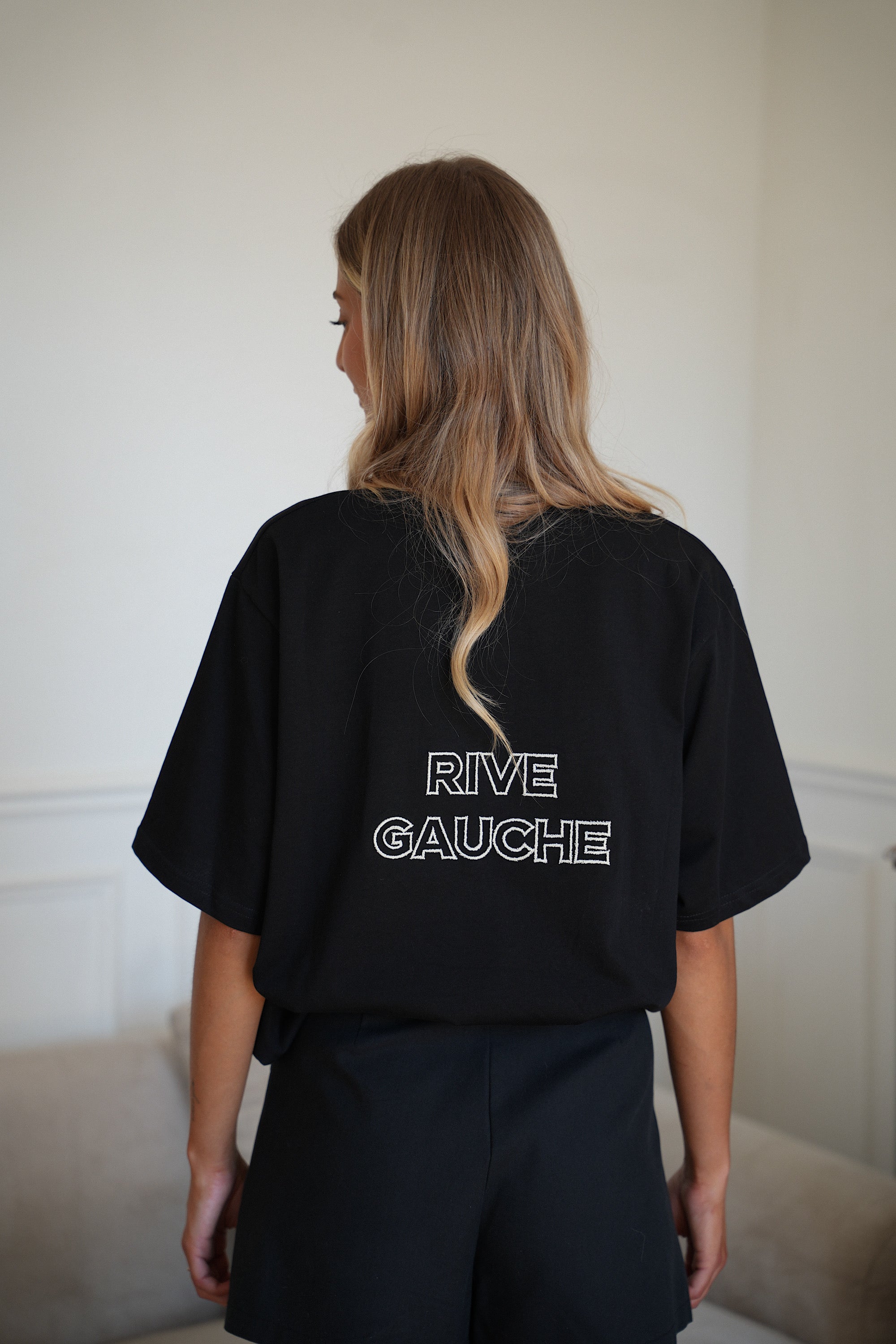 Orna noir - T-shirt brodé