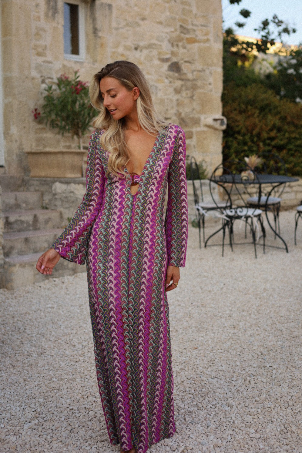 Shana violette - Robe crochet