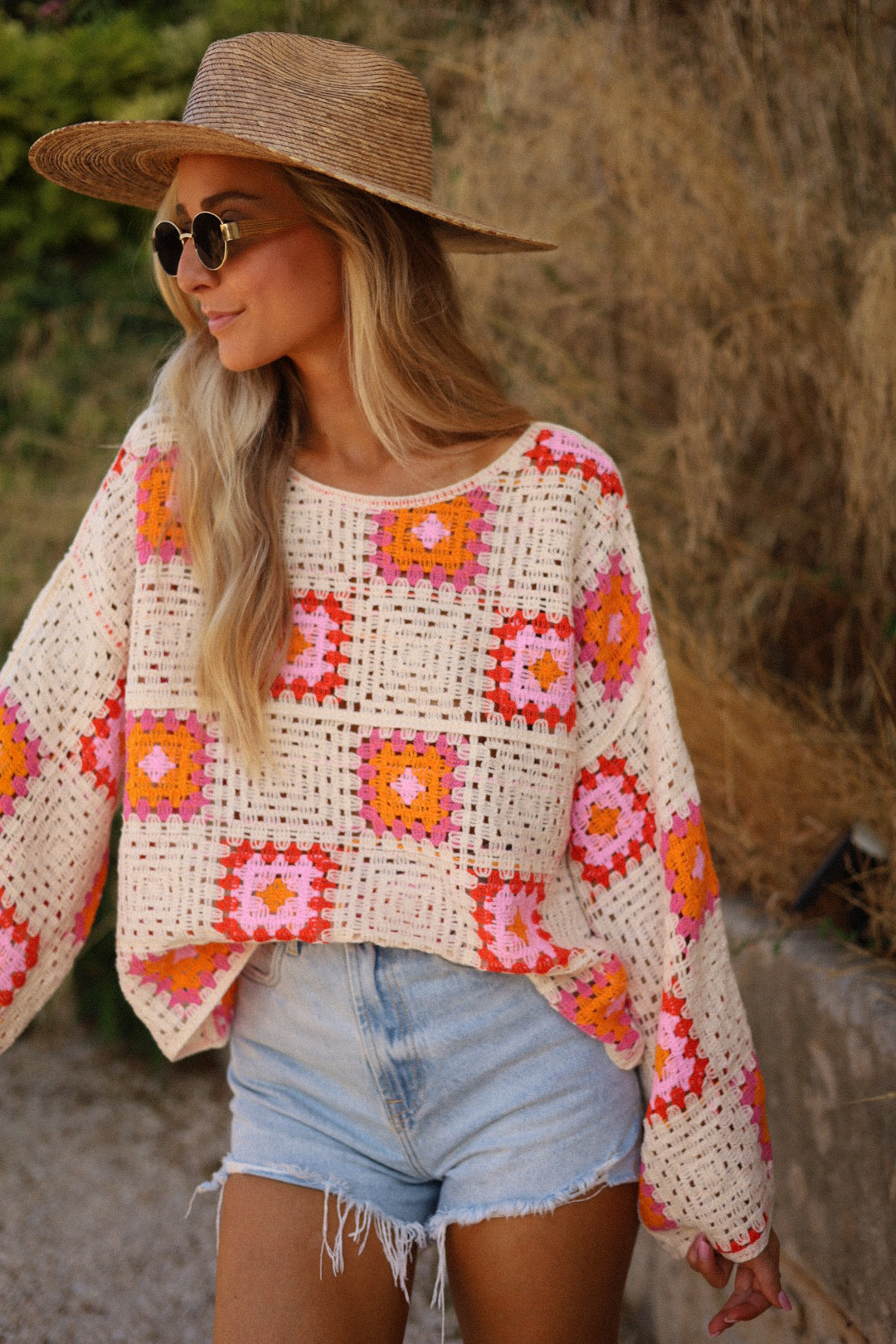 Ermione coloré - Pull crochet