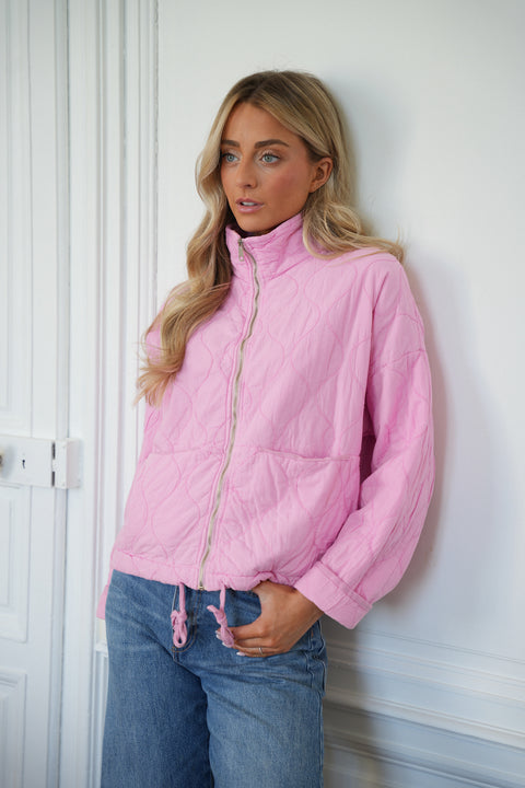 Tressia rose - Veste zippée